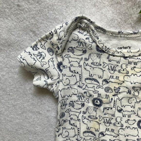 Free w/ Purchase | Carter’s 6M Animal Print Bodysuit | Playwear GUC - Picture 3 of 9